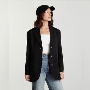 Everlane The ’80s Blazer Black Size 6 Sustainable Tailored Jacket